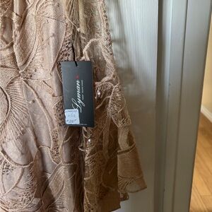 Frank Lyman Design Champagne Lace Dress